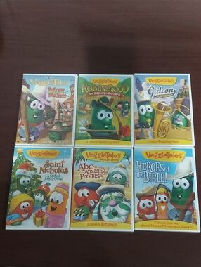 ❤️ Veggie Tales NWT DVD Lot Of 6